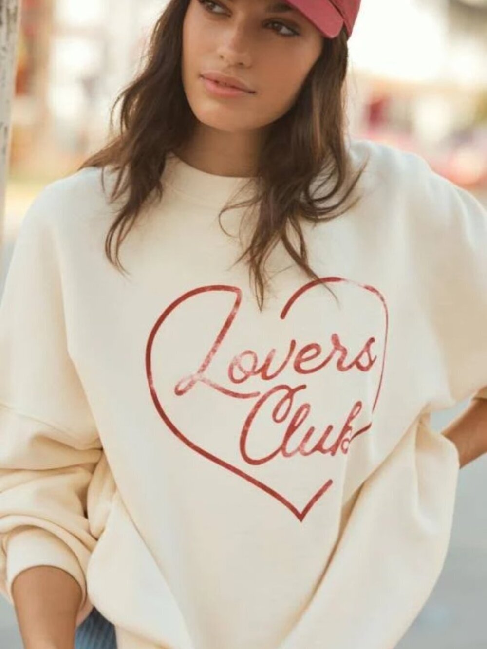 New Spiritual Gangster Lovers Boyfriend Crewneck Canvas Sweatshirt Large NWOT